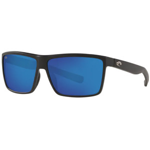 Costa Rinconcito Sunglasses Polarized in Matte Black with Blue Mirror 580P